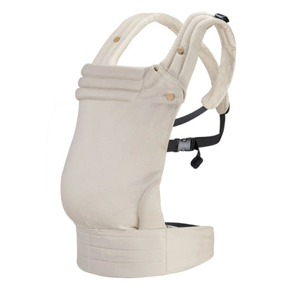 Beige baby carrier on a white background